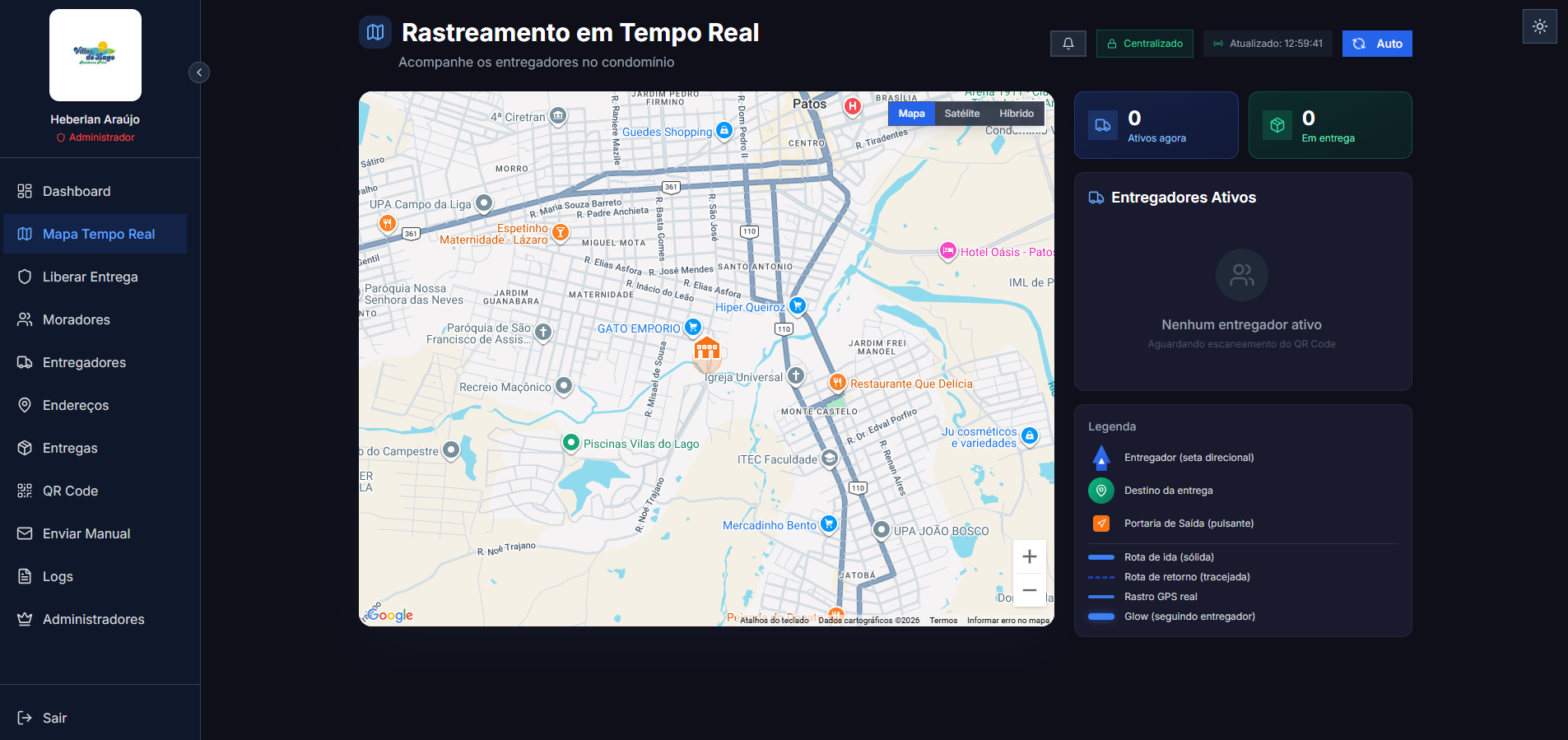 VillasMaps - Sistema de Rastreamento